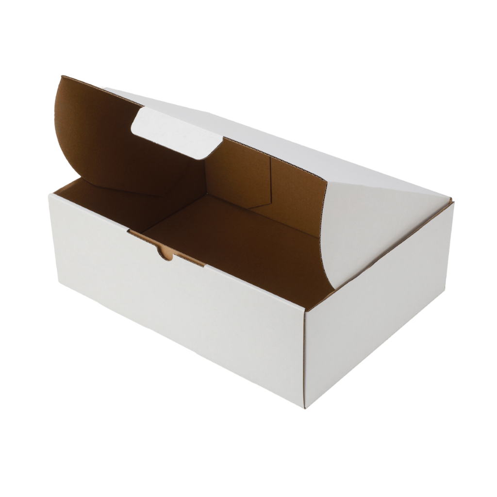 100-Pack White Mailing Boxes (310x225x102mm)