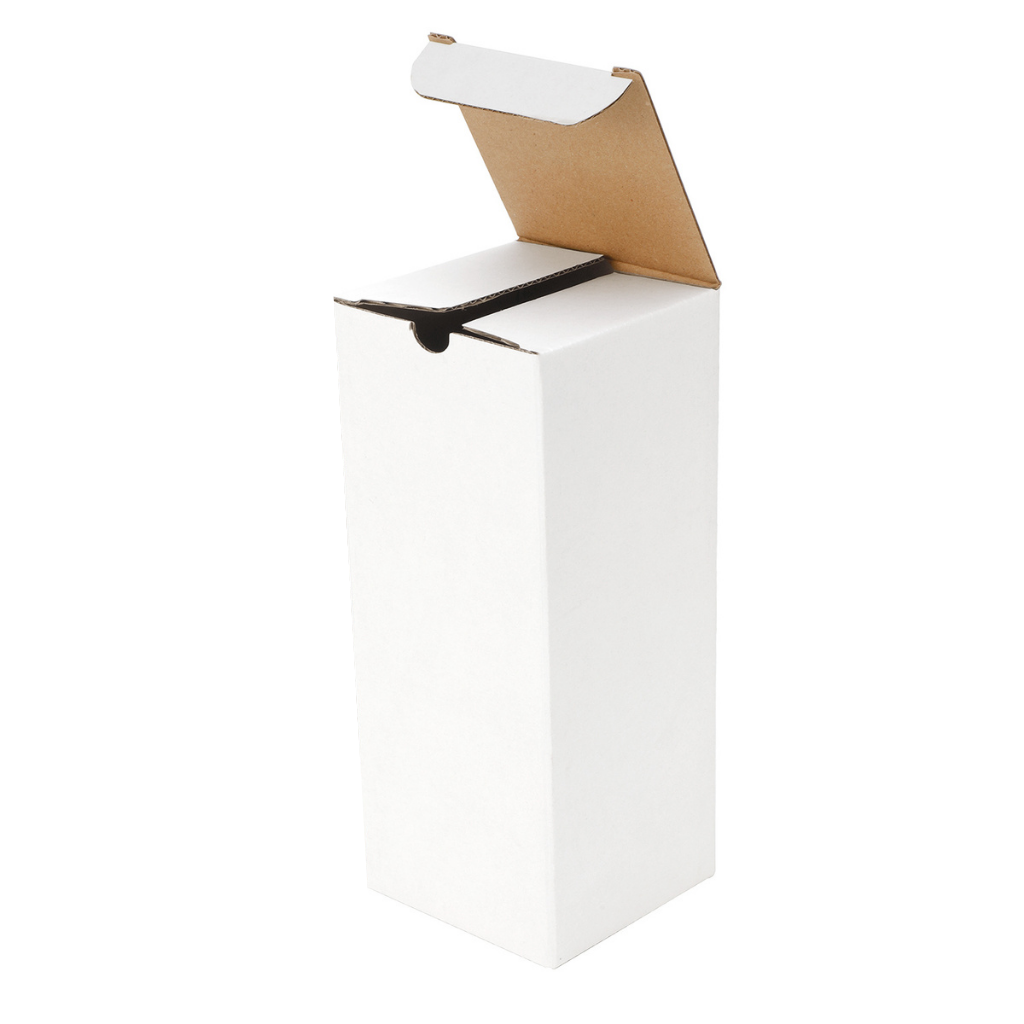 100-Pack White Mailing Boxes (80x80x200mm)