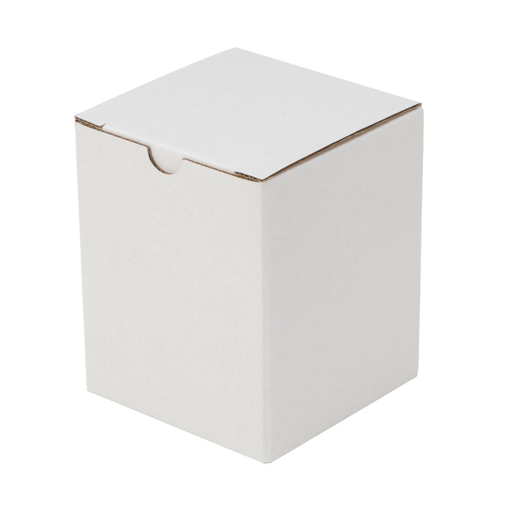 100-Pack White Mailing Boxes (80x80x100mm)